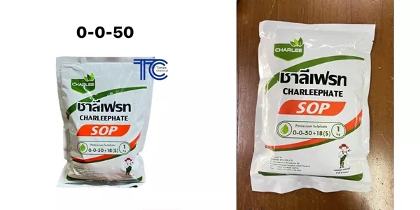 ปุ๋ยเกล็ด 0-0-50 SOP ชาลีเฟรท สูตรลับผลไม้หวานฉ่ำ ลูกใหญ่ สีสวย กลิ่นหอมฟุ้ง