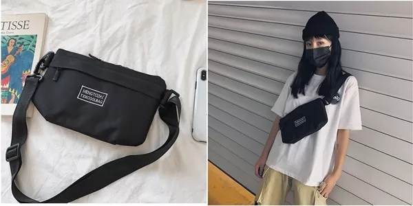 กระเป๋าผู้ชายสะพายคาดอก Oxford กันน้ำ สไตล์เกาหลีแท้ ใบเล็กเท่ๆ พร้อมส่งจากไทย