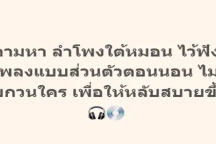 ตามหา ลำโพงใต้หมอน ไว้ฟังเพลงแบบส่วนตัวตอนนอน